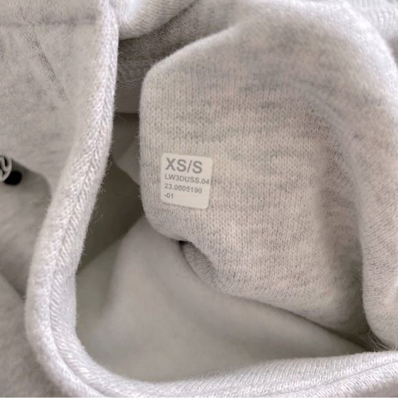 NWT Lululemon Scuba Oversized 1/2 Zip Hoodie Heathered Core Light Grey Size XS/S - Picture 7 of 9